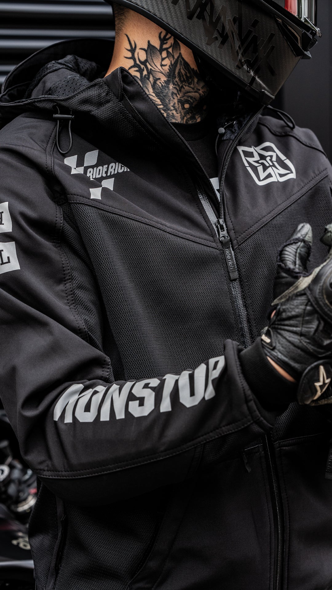 Regency™ V2.Flow™ Mesh Armoured Motorcycle Jacket {Pursuit/Black}