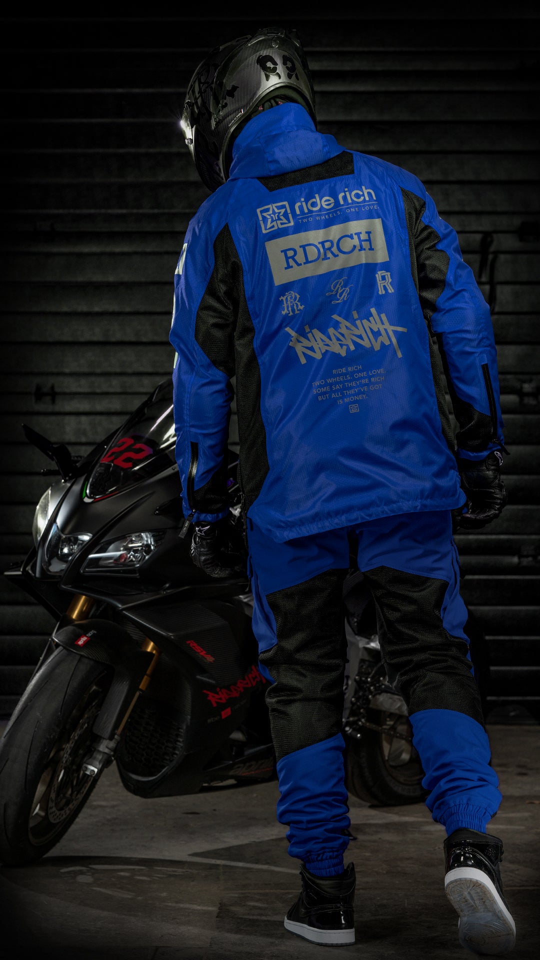 Concord™ V2.Flow™ Mesh Armoured Anorak Jacket {RR GP/Blue}