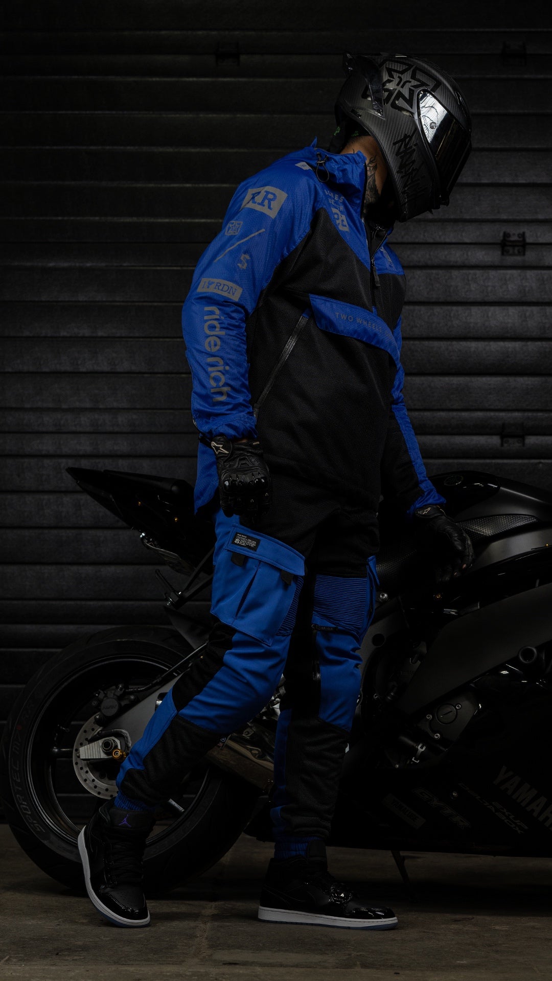 Concord™ V2.Flow™ Mesh Armoured Anorak Jacket {RR GP/Blue}