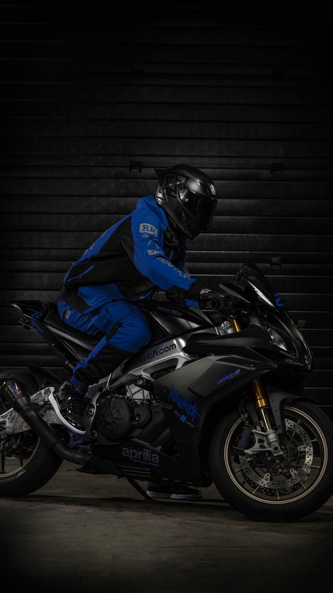 Regency™ V2.Flow™ Mesh Armoured Hooded Jacket {RR GP/Blue}