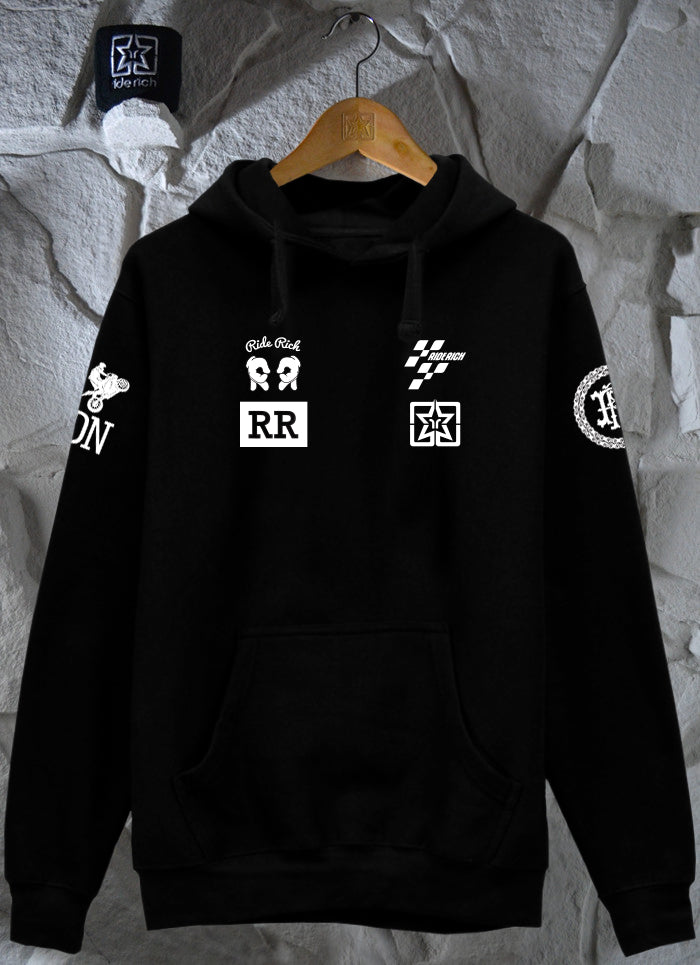 Branded V2 Pullover Hoodie {Black}