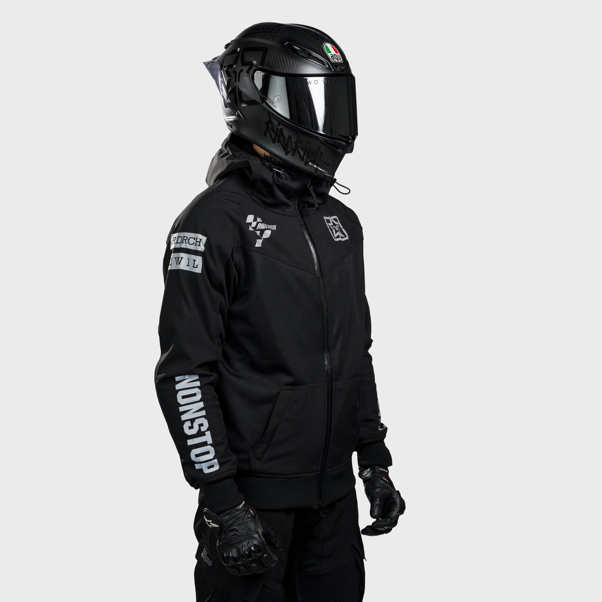 Regency™ V2.Flow™ Mesh Armoured Motorcycle Jacket {Pursuit/Black}