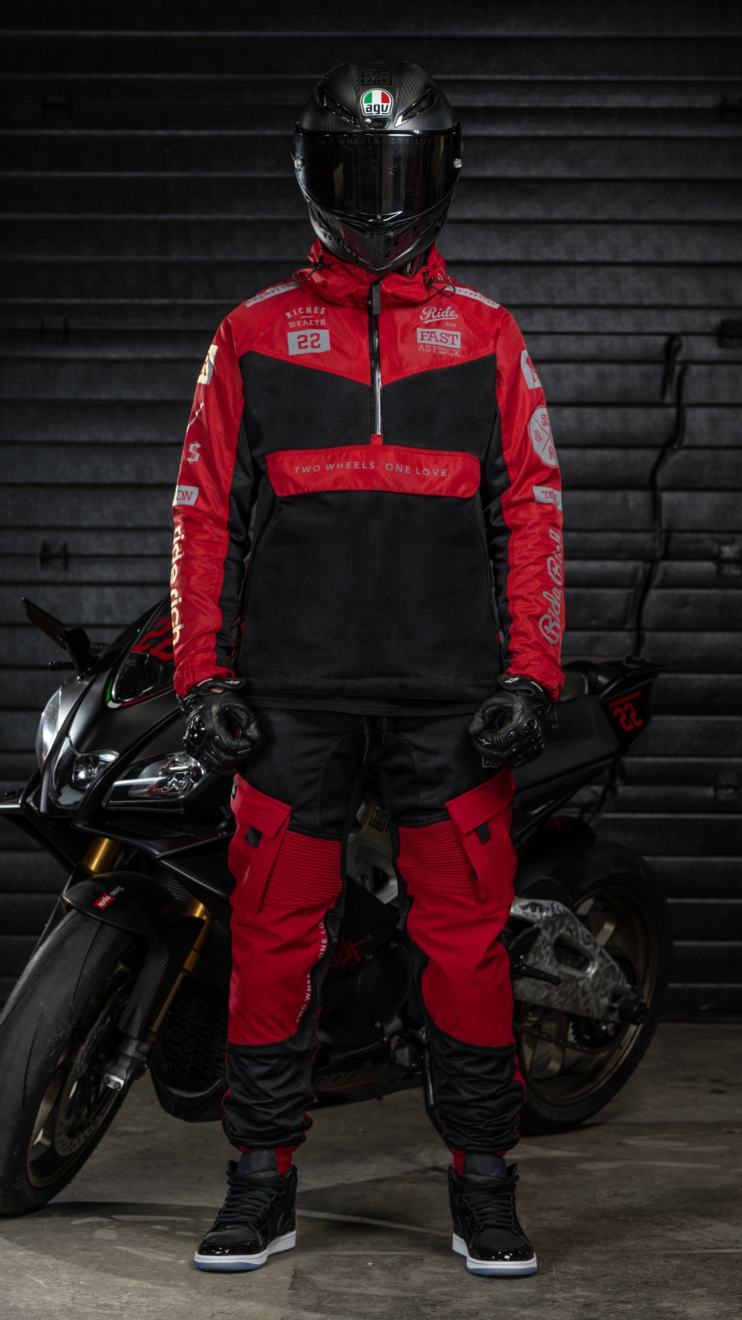 Concord™ V2.Flow™ Mesh Armoured Anorak Jacket {RR GP/Red}