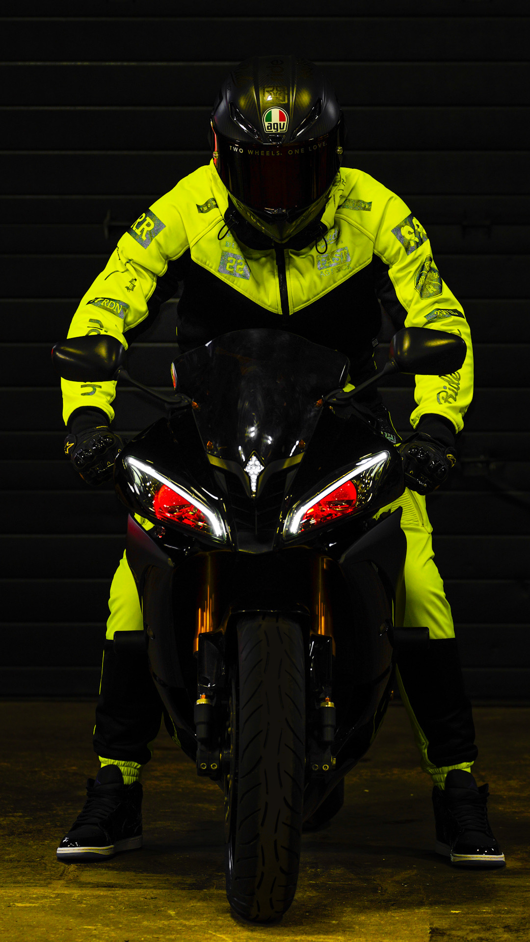 Regency™ V2.Flow™ Mesh Armoured Hooded Jacket {RR GP/Hyper Yellow}