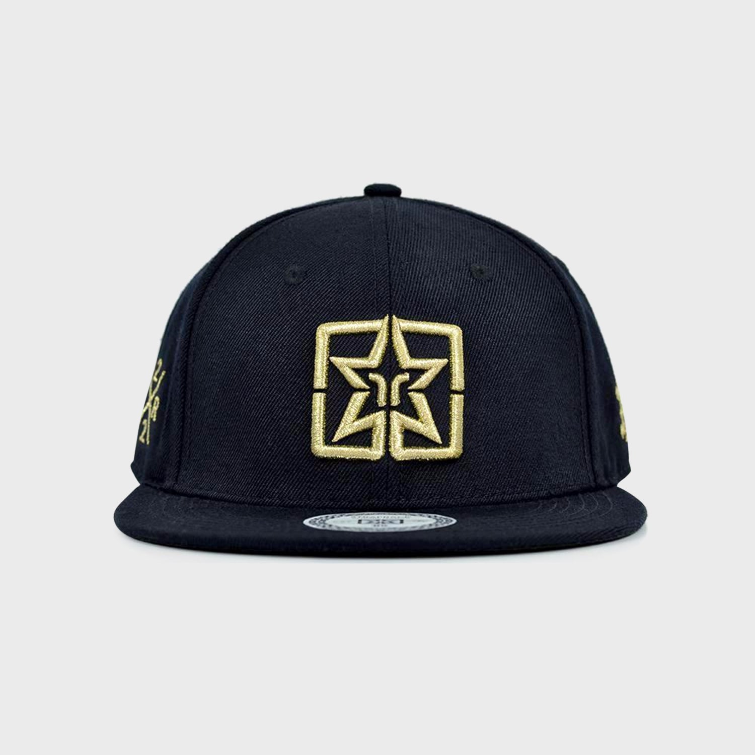 Emblem Snapback {Gold on Black}