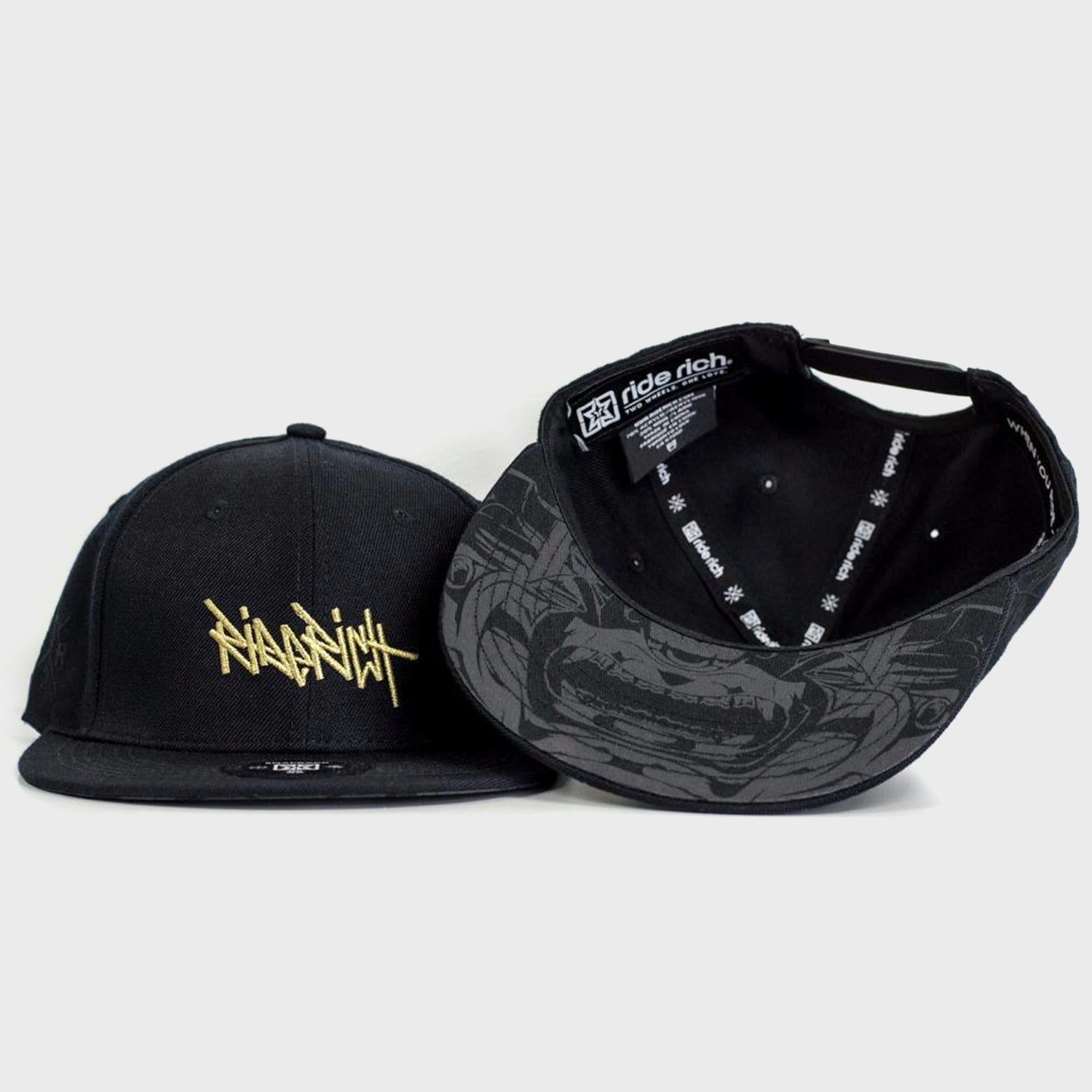 RR Tag Snapback {Gold on Black}