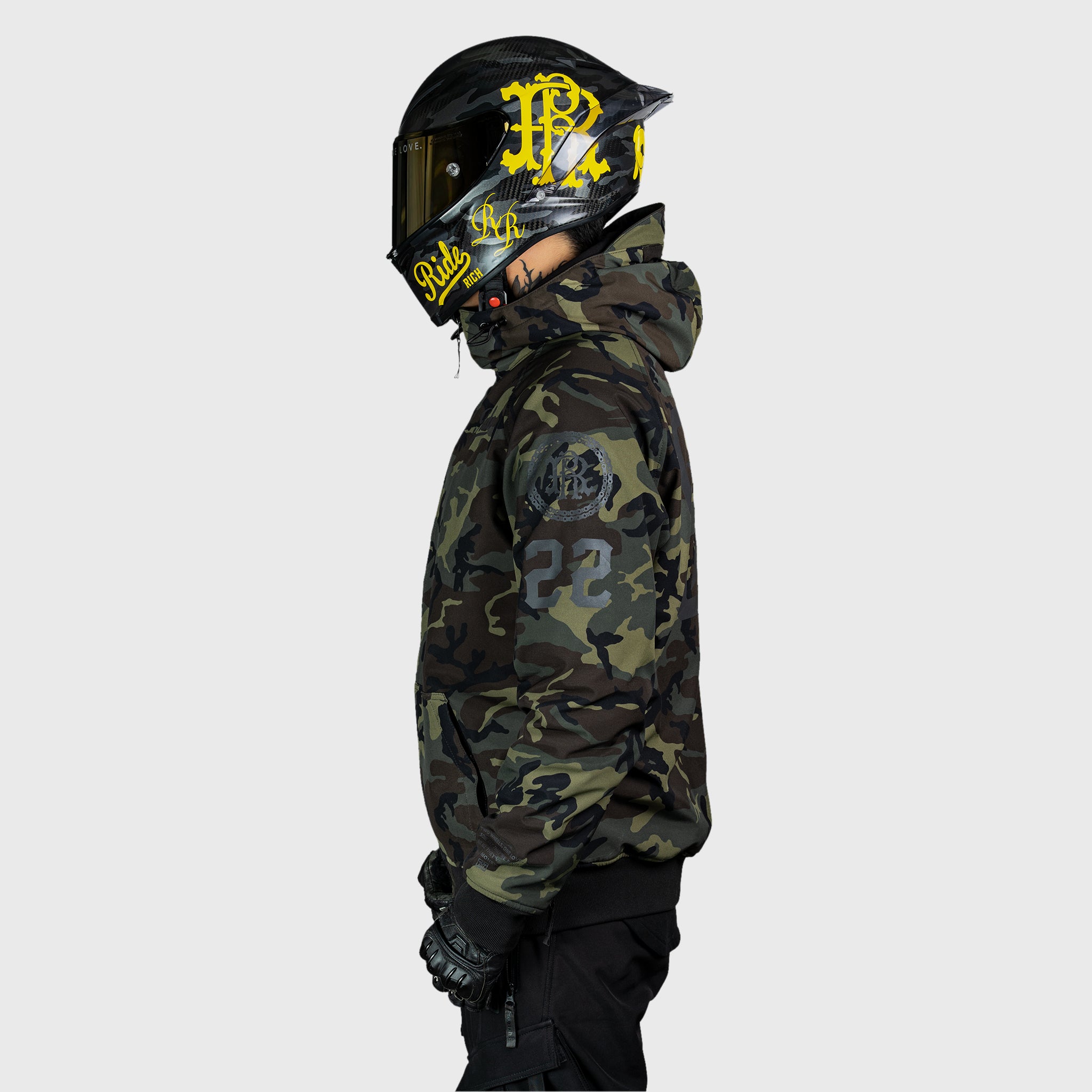 Regency™ Armoured Softshell Hooded Jacket {Squad/Woodland Camo}