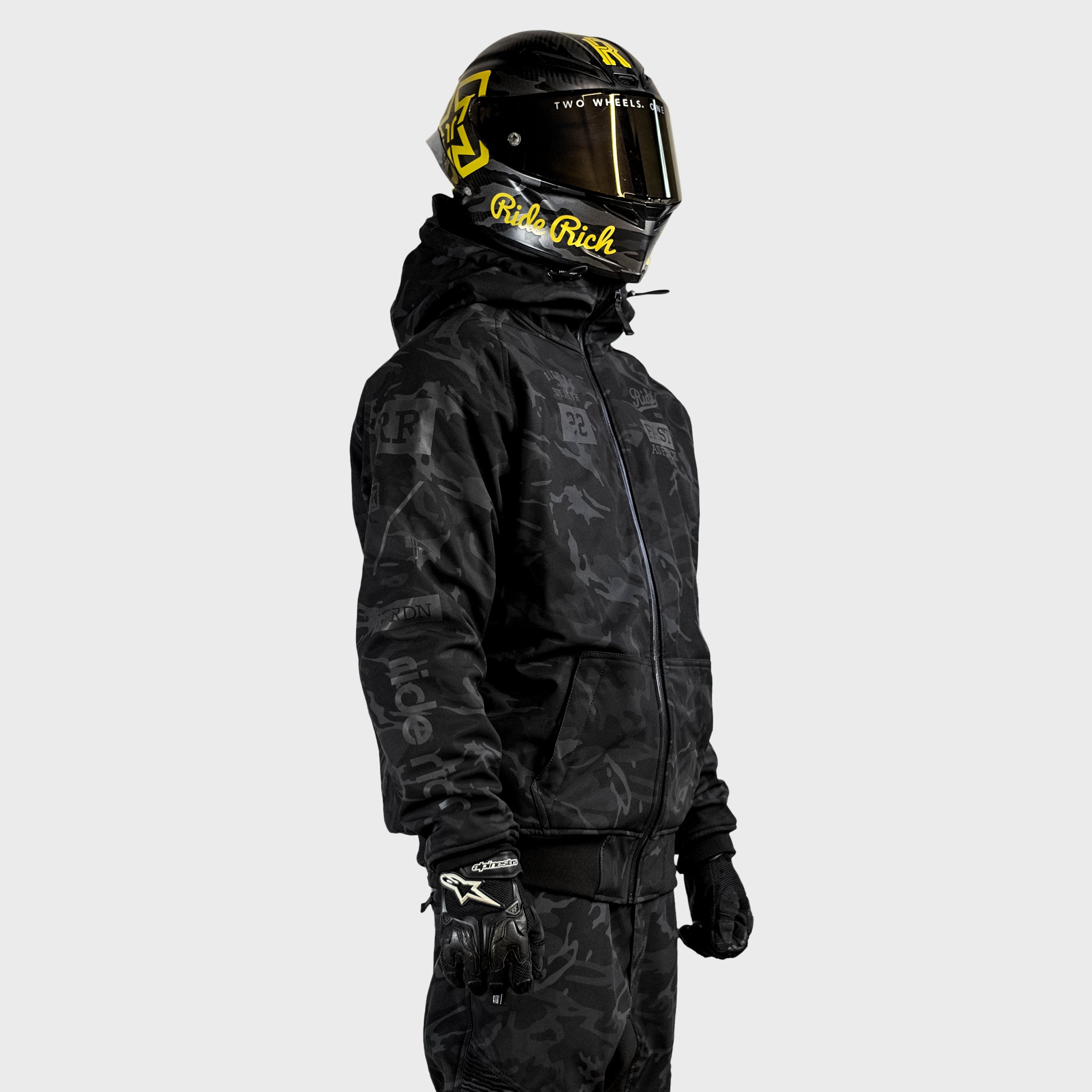 Regency™ Armoured Softshell Hooded Jacket {RR GP/Black Camo}