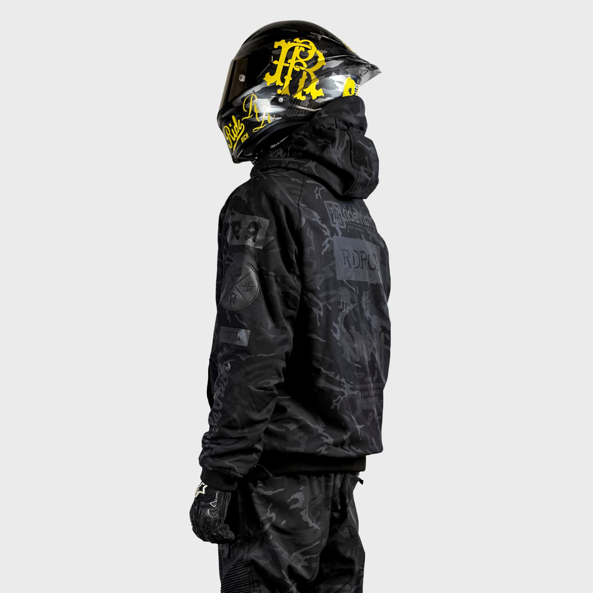 Regency™ Armoured Softshell Hooded Jacket {RR GP/Black Camo}