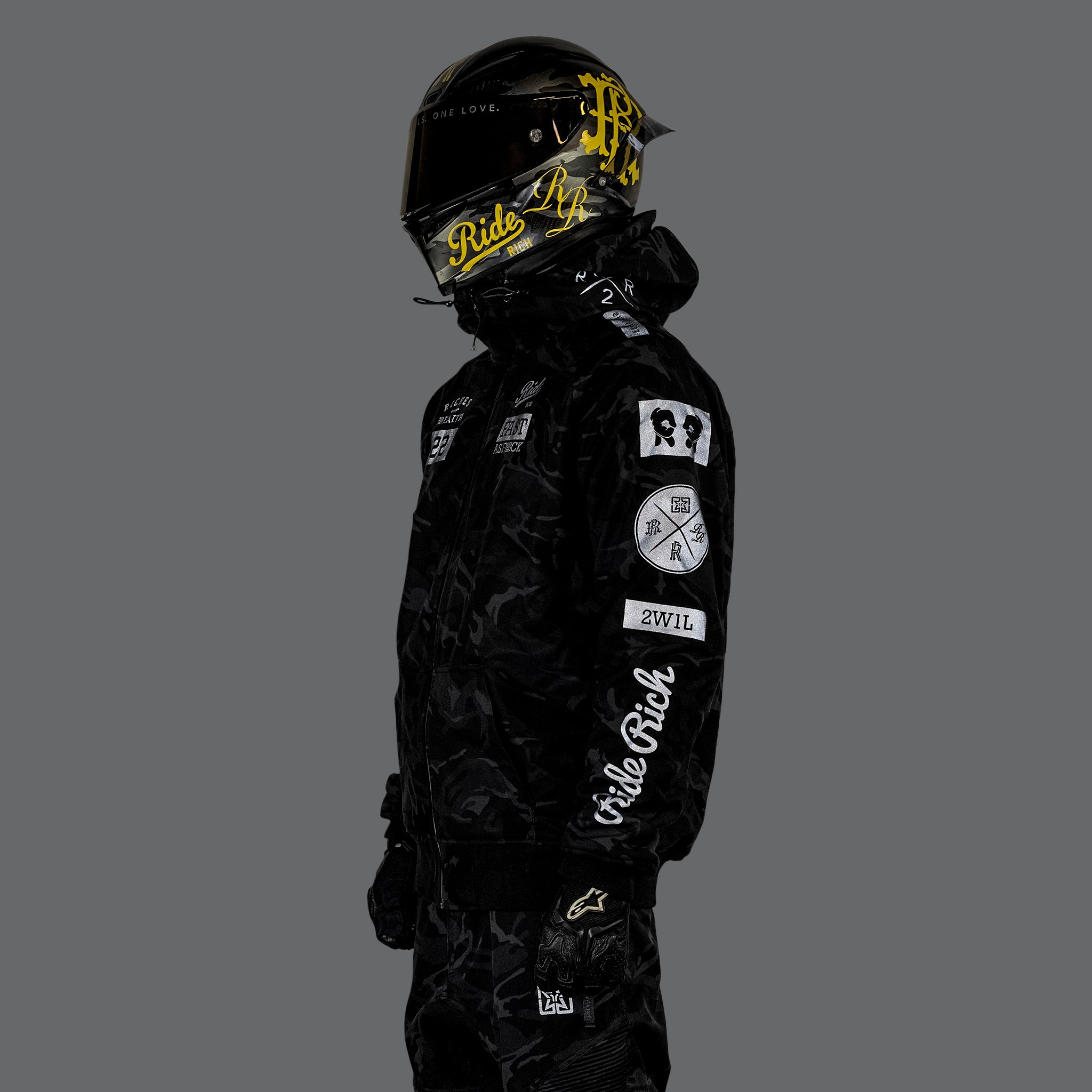 Regency™ Armoured Softshell Hooded Jacket {RR GP/Black Camo}