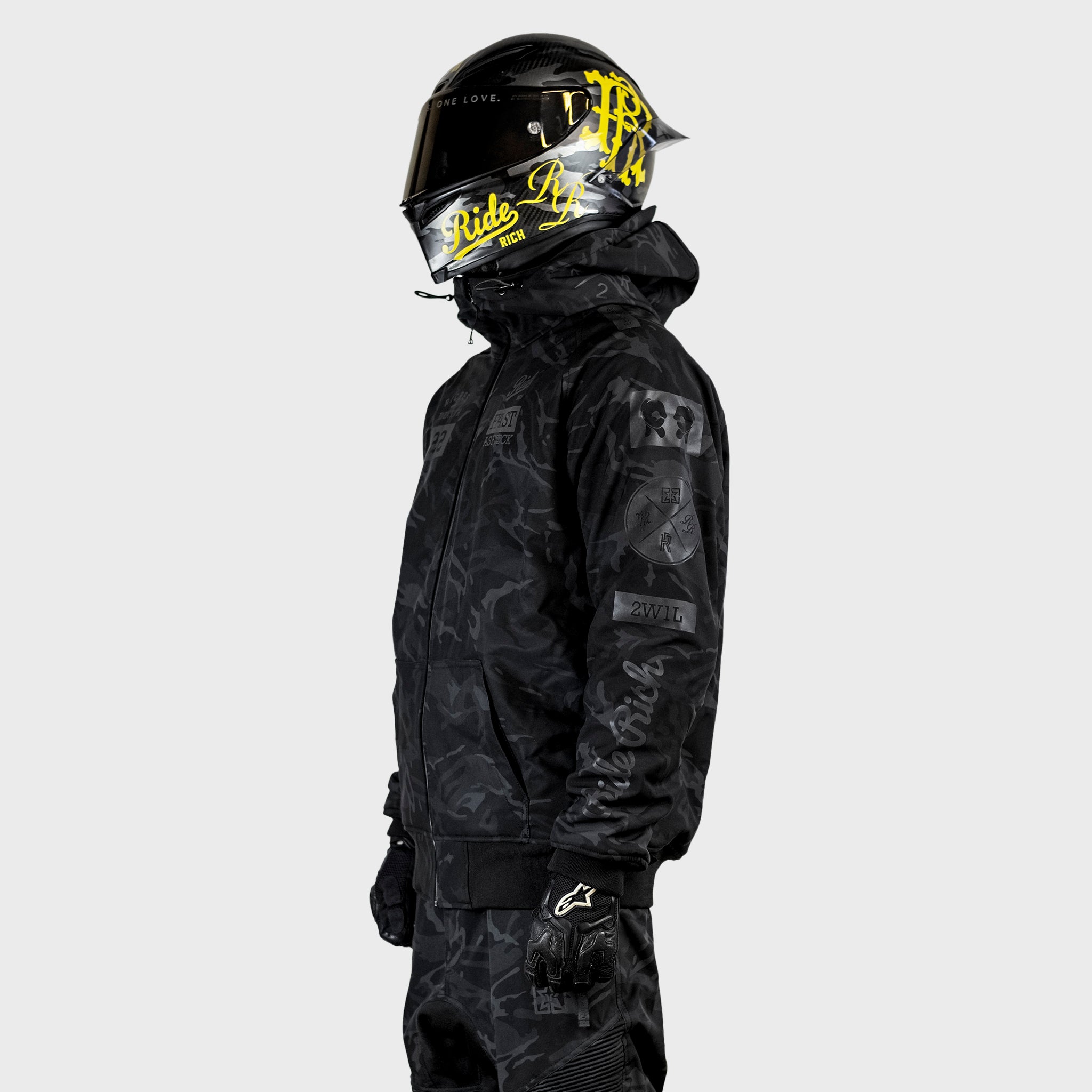 Regency™ Armoured Softshell Hooded Jacket {RR GP/Black Camo}