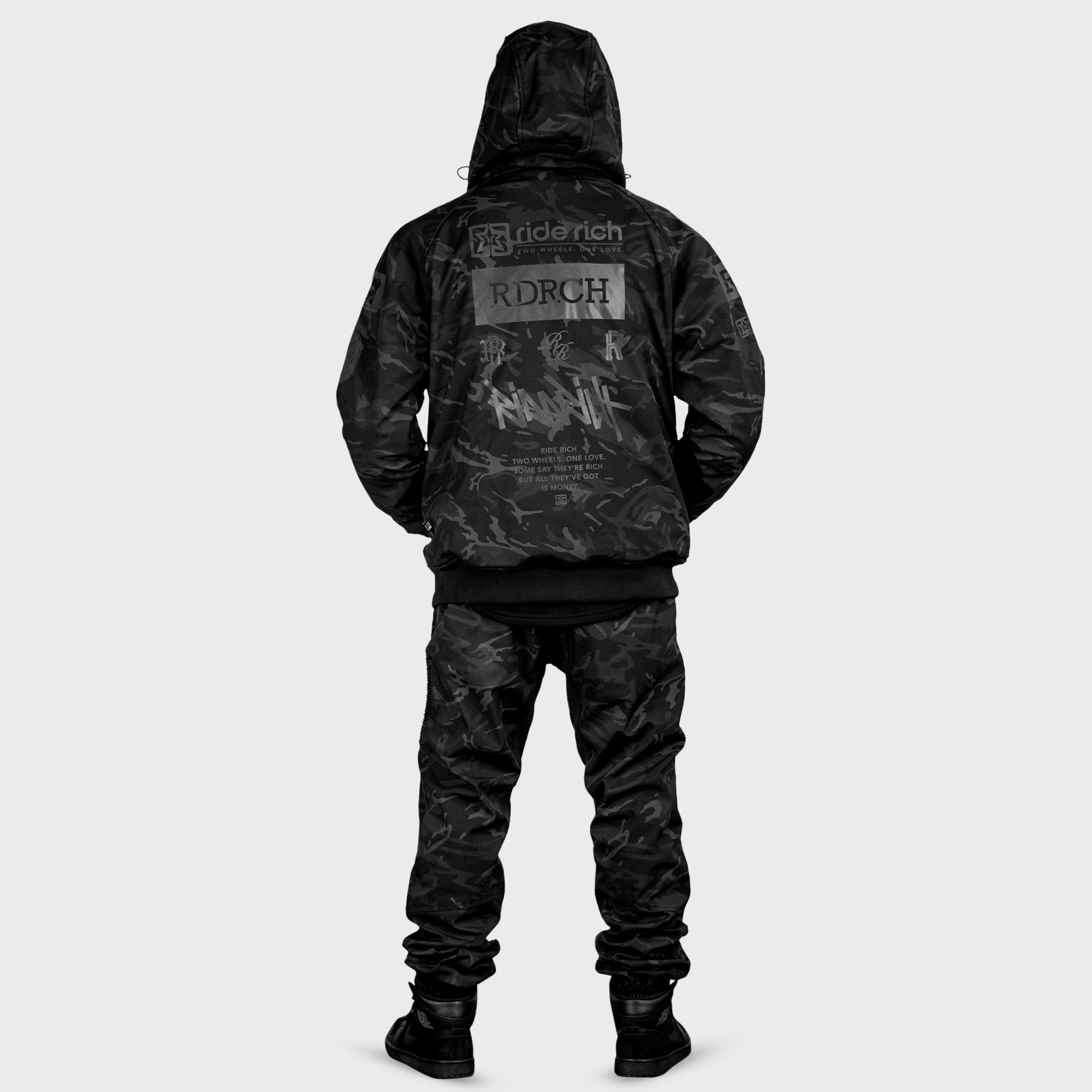 Regency™ Armoured Softshell Hooded Jacket {RR GP/Black Camo}