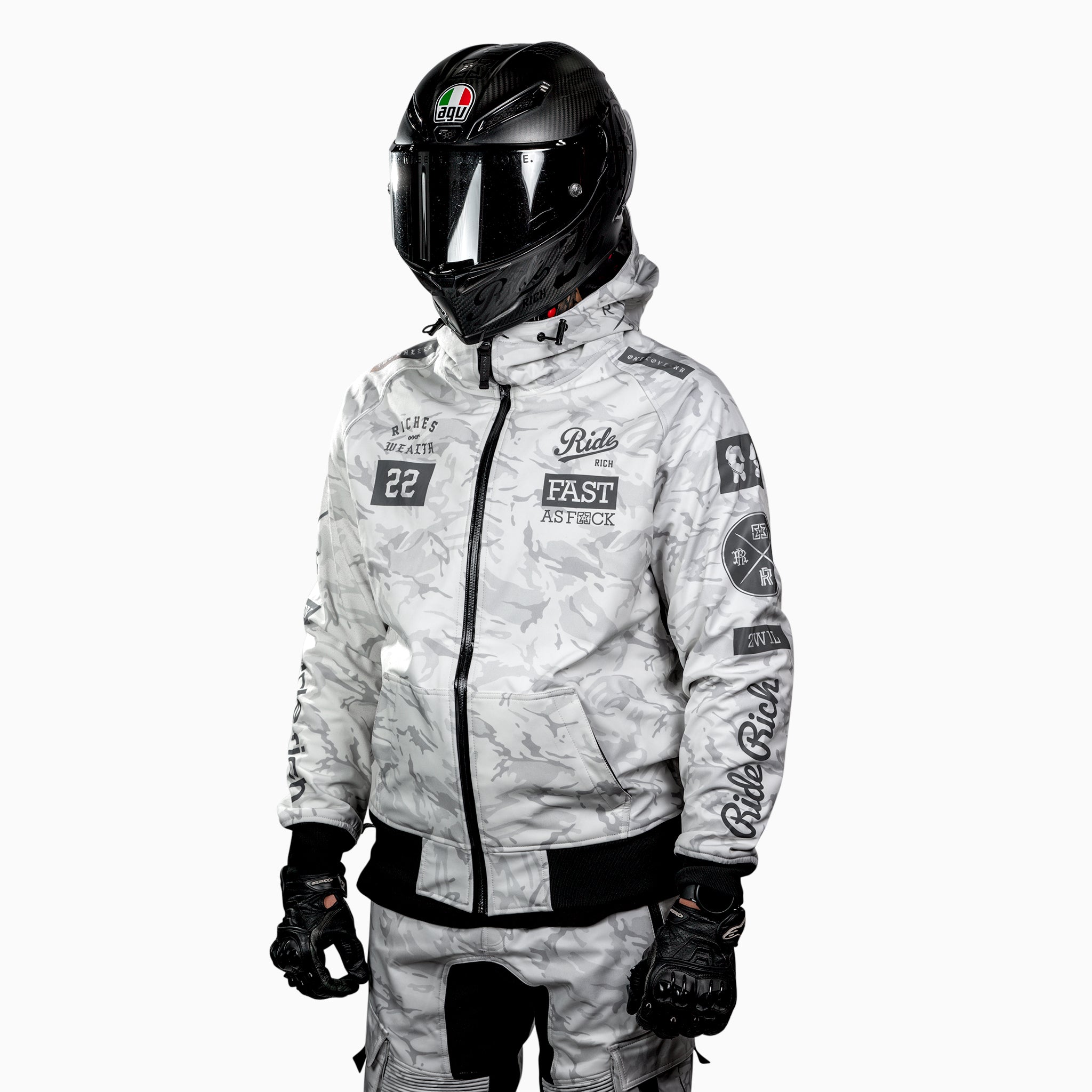 Regency™ Armoured Softshell Hooded Jacket {RR GP/Ghost Camo}