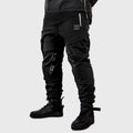Unit 16™ Armoured Softshell Cargo Motorcycle Joggers {Black}