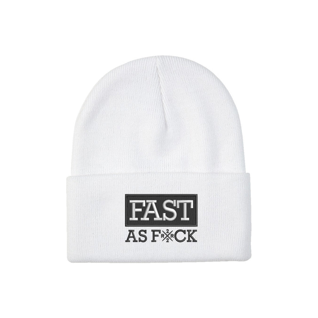 Been Fast Knit Beanie {White}