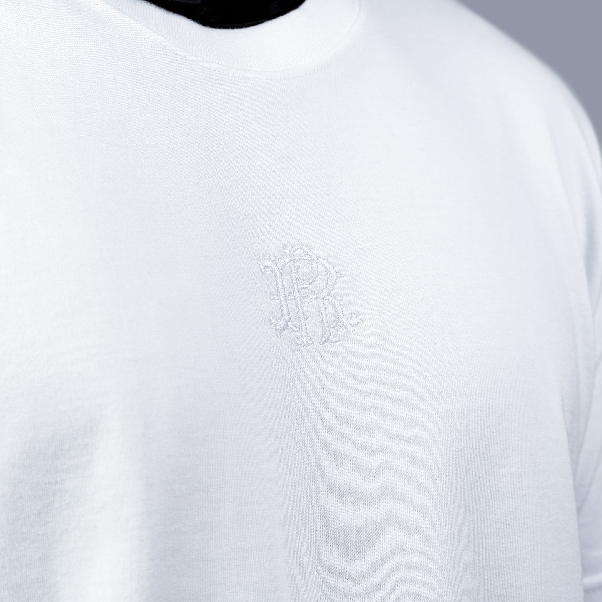 Filigree Embroidered Tee {White}