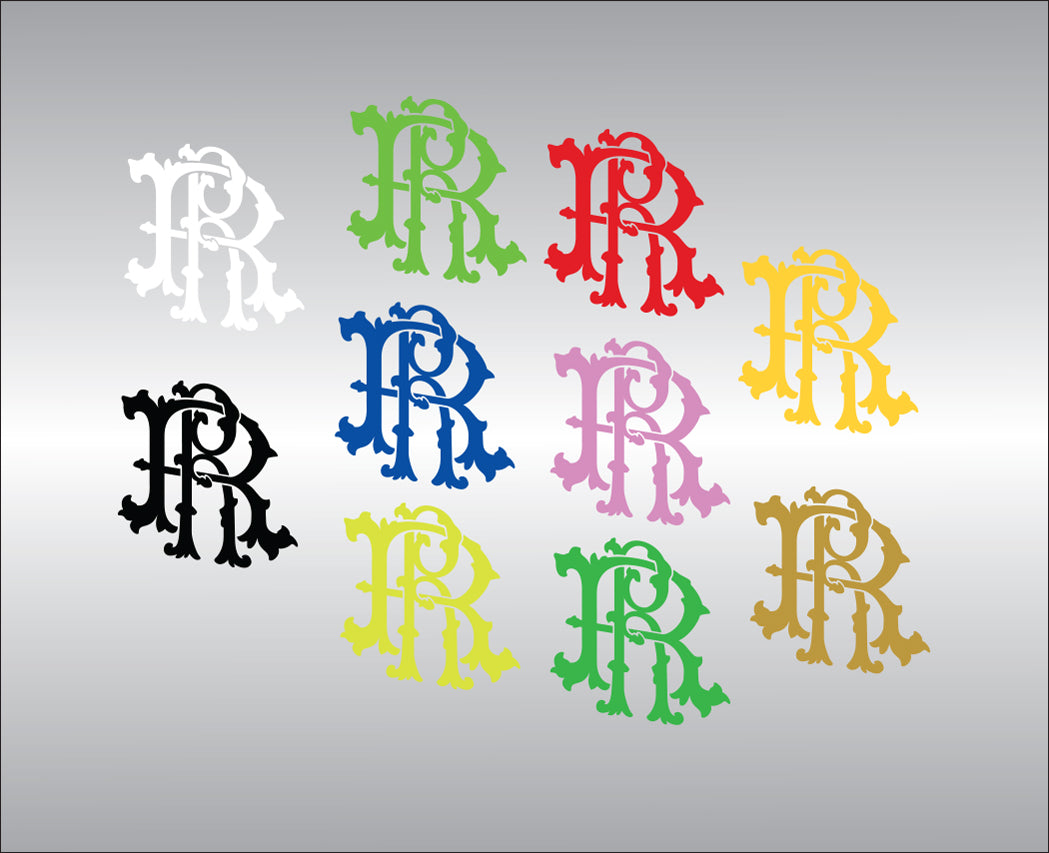 RR Filigree Motif Vinyl Decal