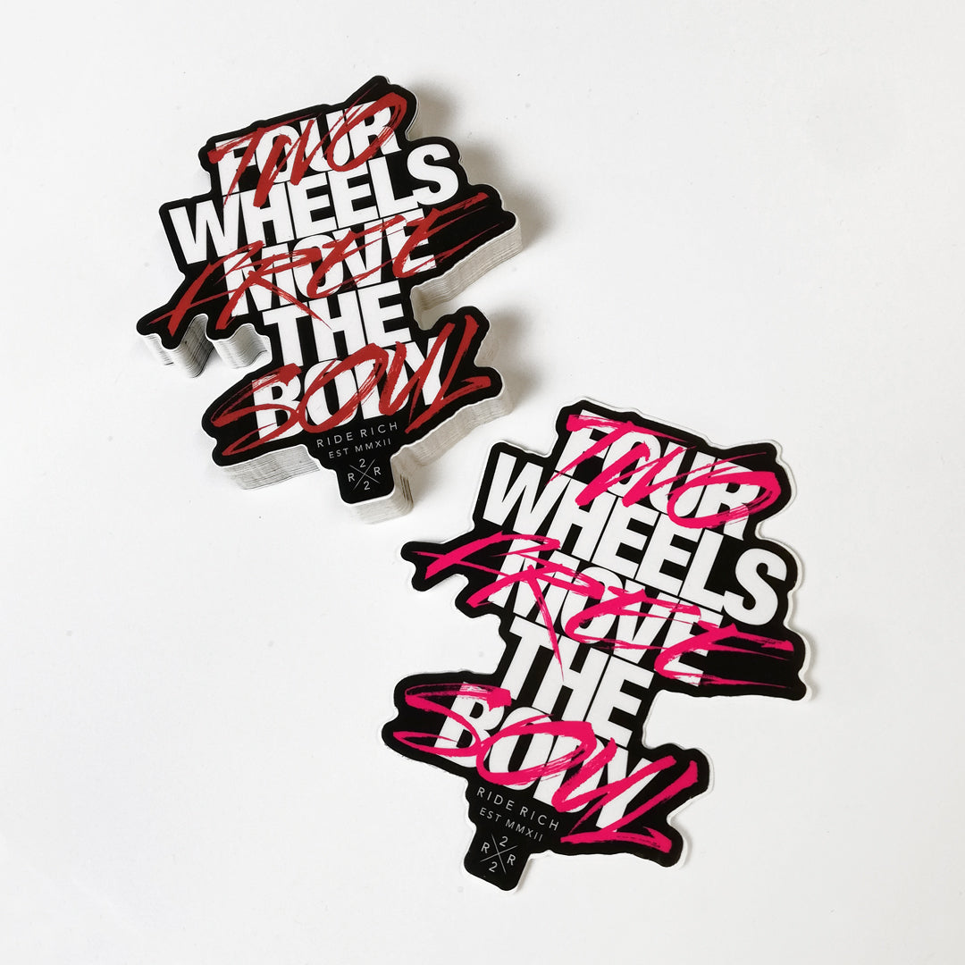 Ride Rich Ride Free Vinyl Sticker {Medium}