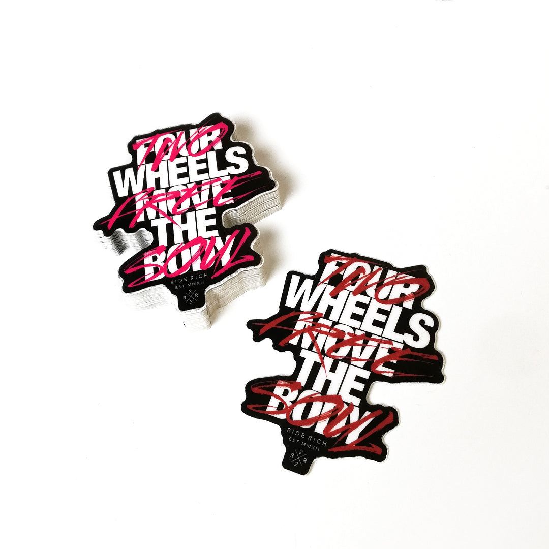 Ride Rich Ride Free Vinyl Sticker {Small}