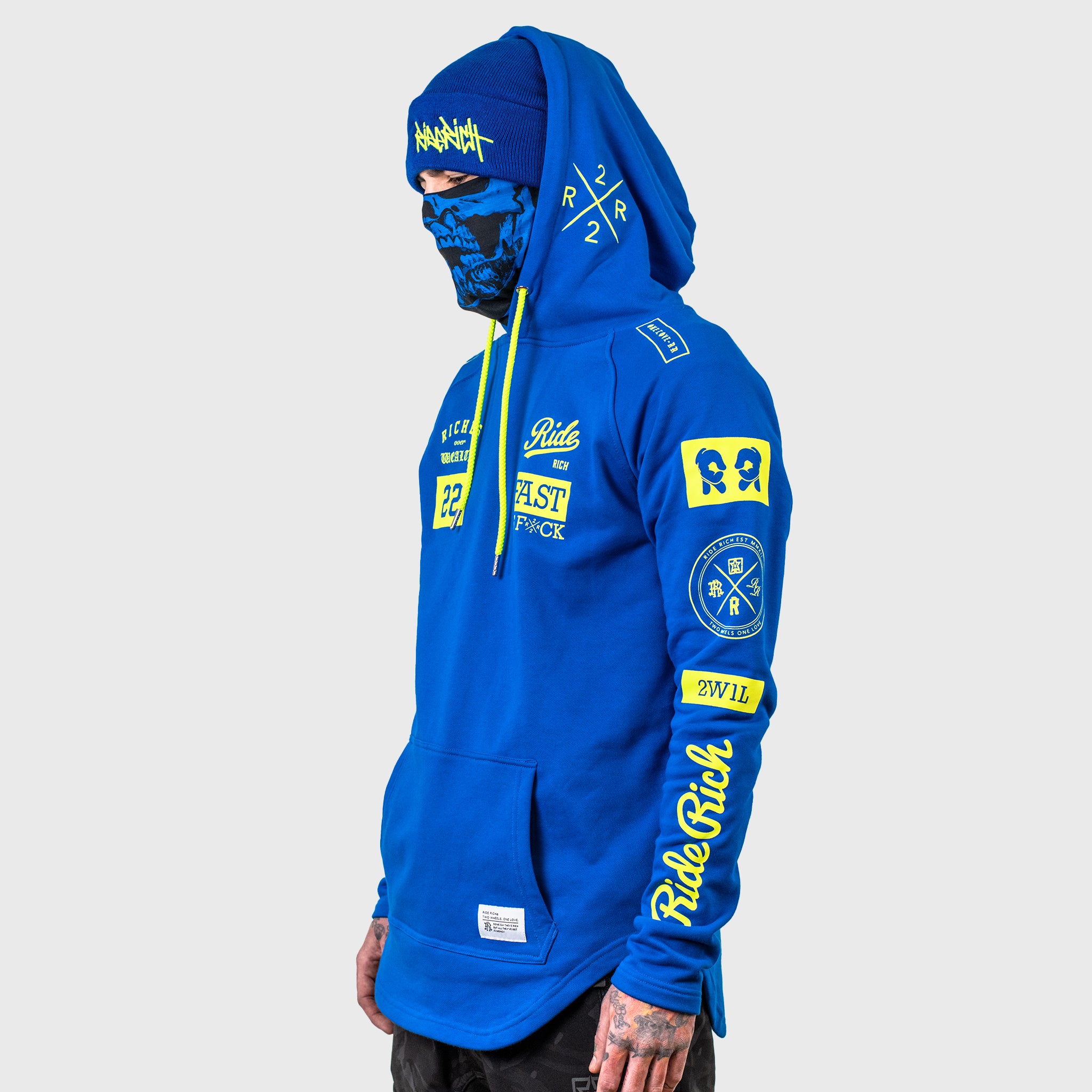 RR GP Scoop Pullover Hoodie {Blue}