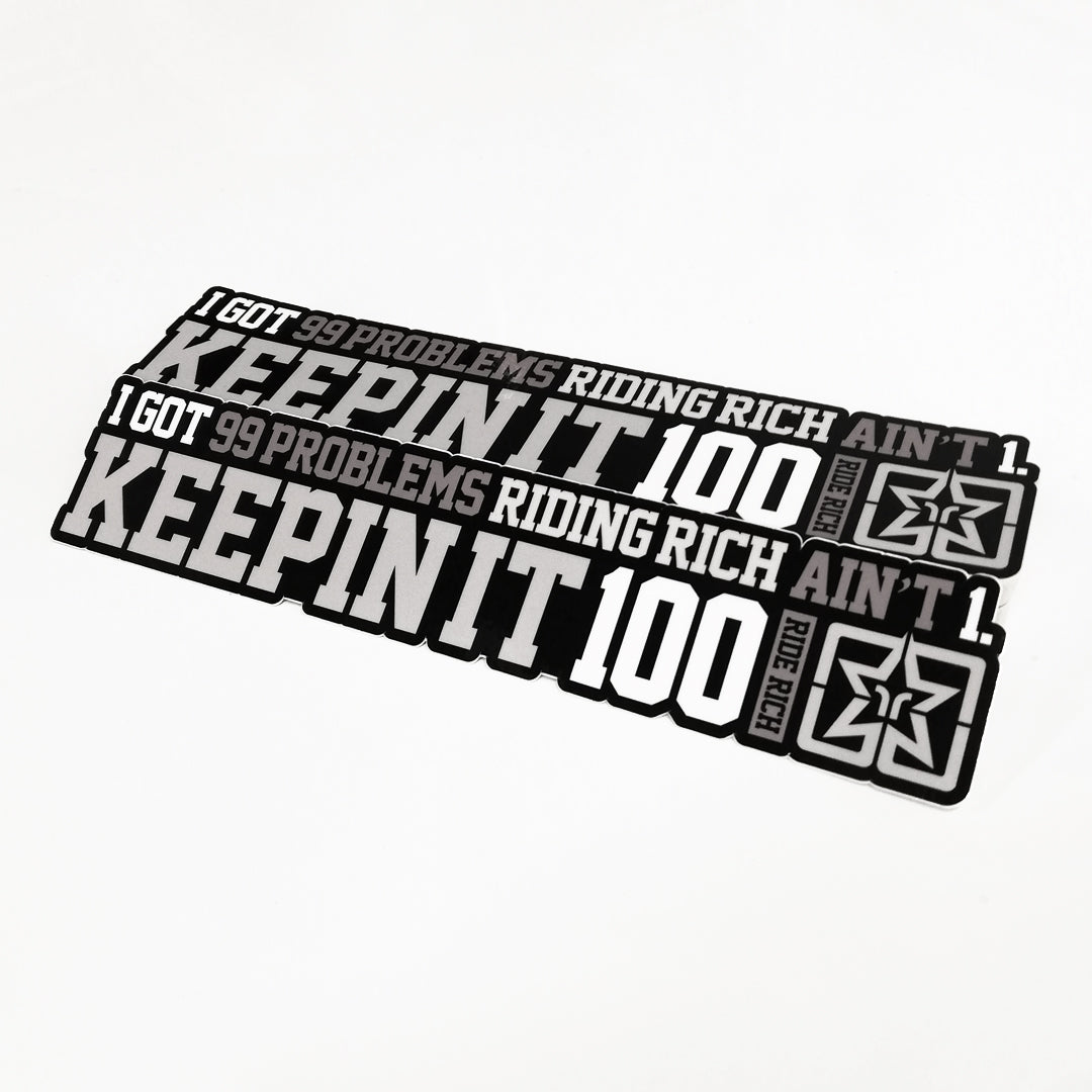 Keepin It 100 Vinyl Sticker