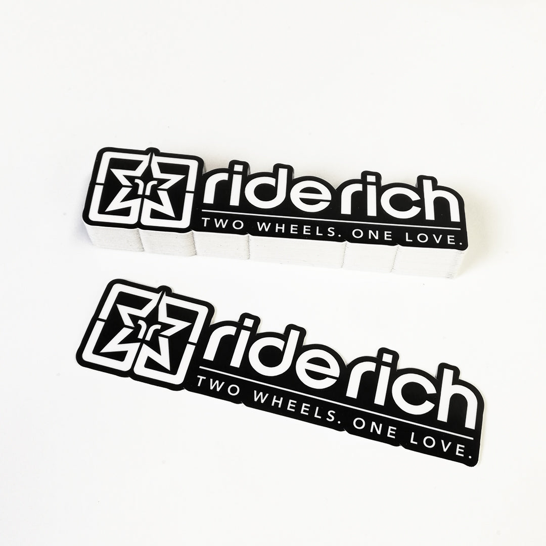 Ride Rich Vinyl Sticker {Black Outline}