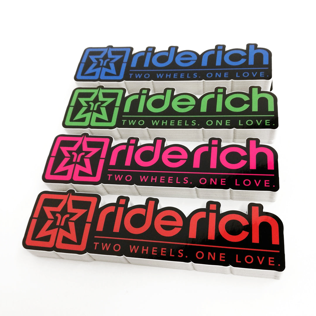 Ride Rich Vinyl Sticker {Black Outline}