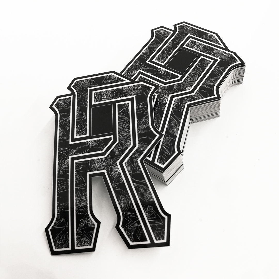 R's on Lock Vinyl Sticker {1000}