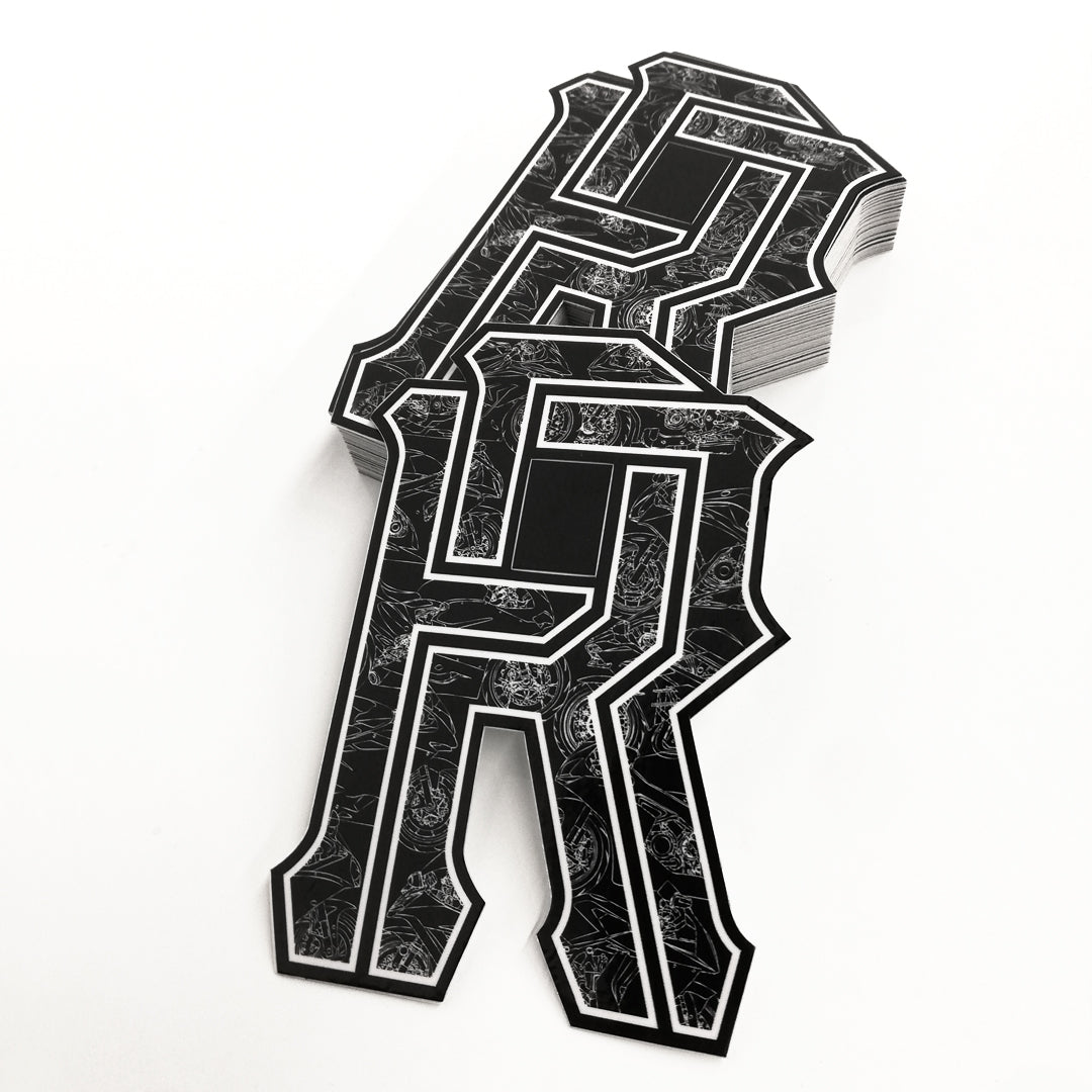 R's on Lock Vinyl Sticker {1000}