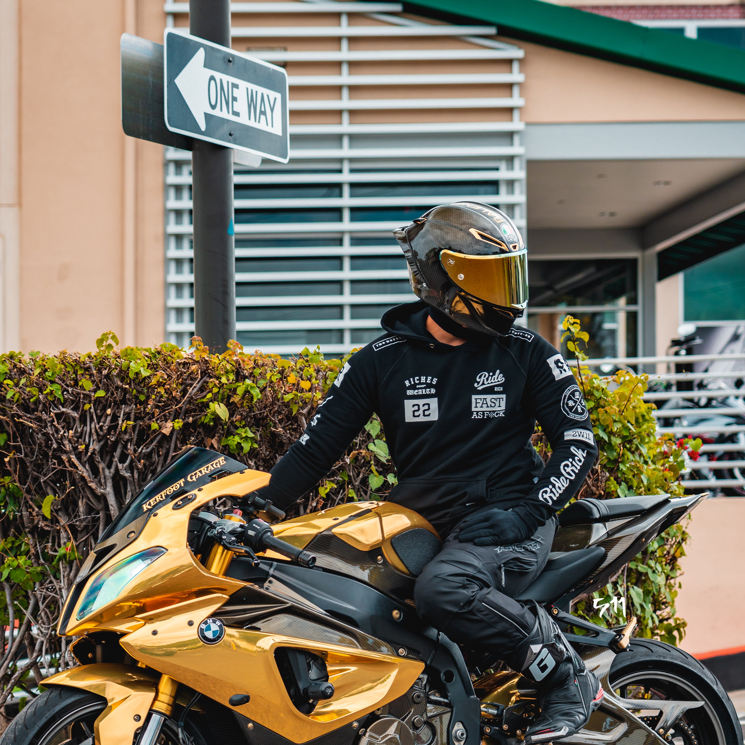 Ride Rich Premium Motorcycle Hoodie