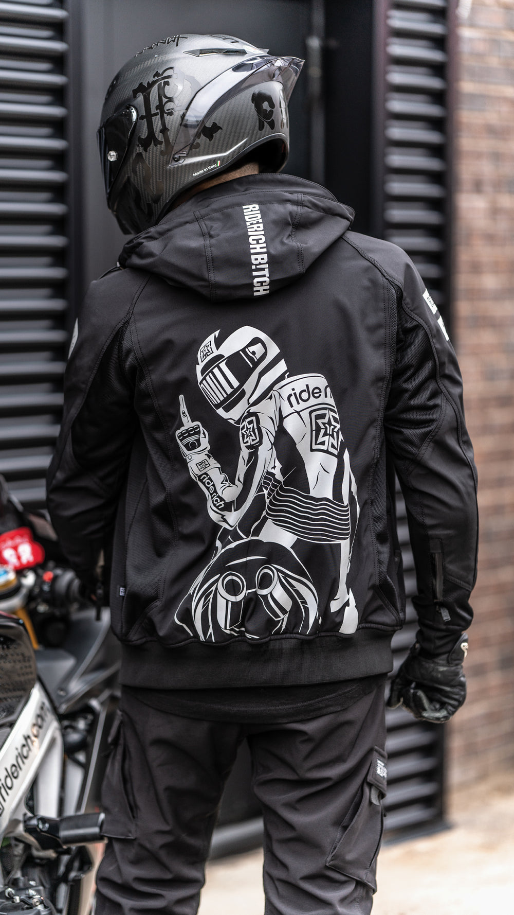 Regency™ V2.Flow™ Mesh Armoured Hooded Jacket {Pursuit/Black}