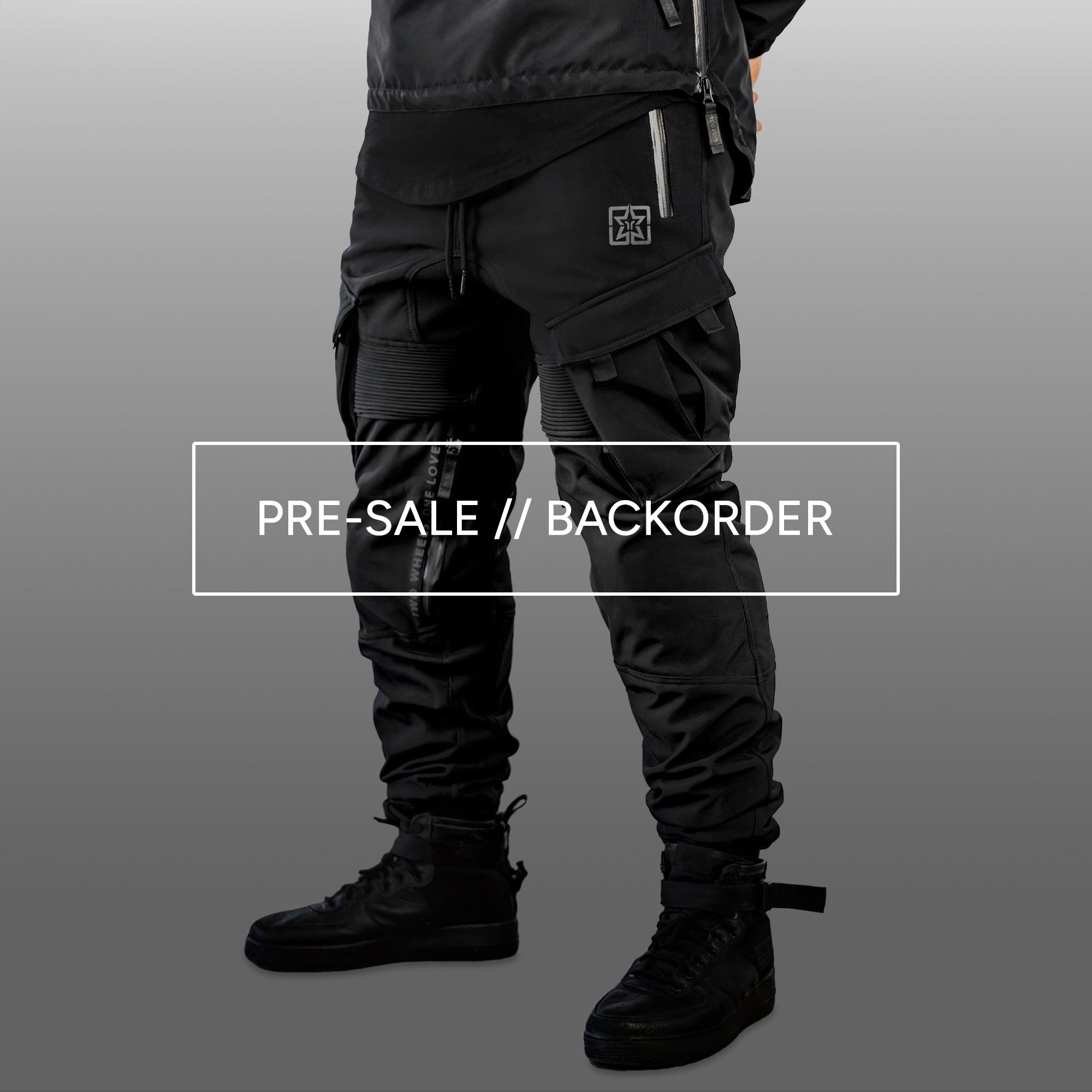 [Pre-Sale // Backorder] Unit 16™ Armoured Softshell Cargo Motorcycle Joggers {Black}
