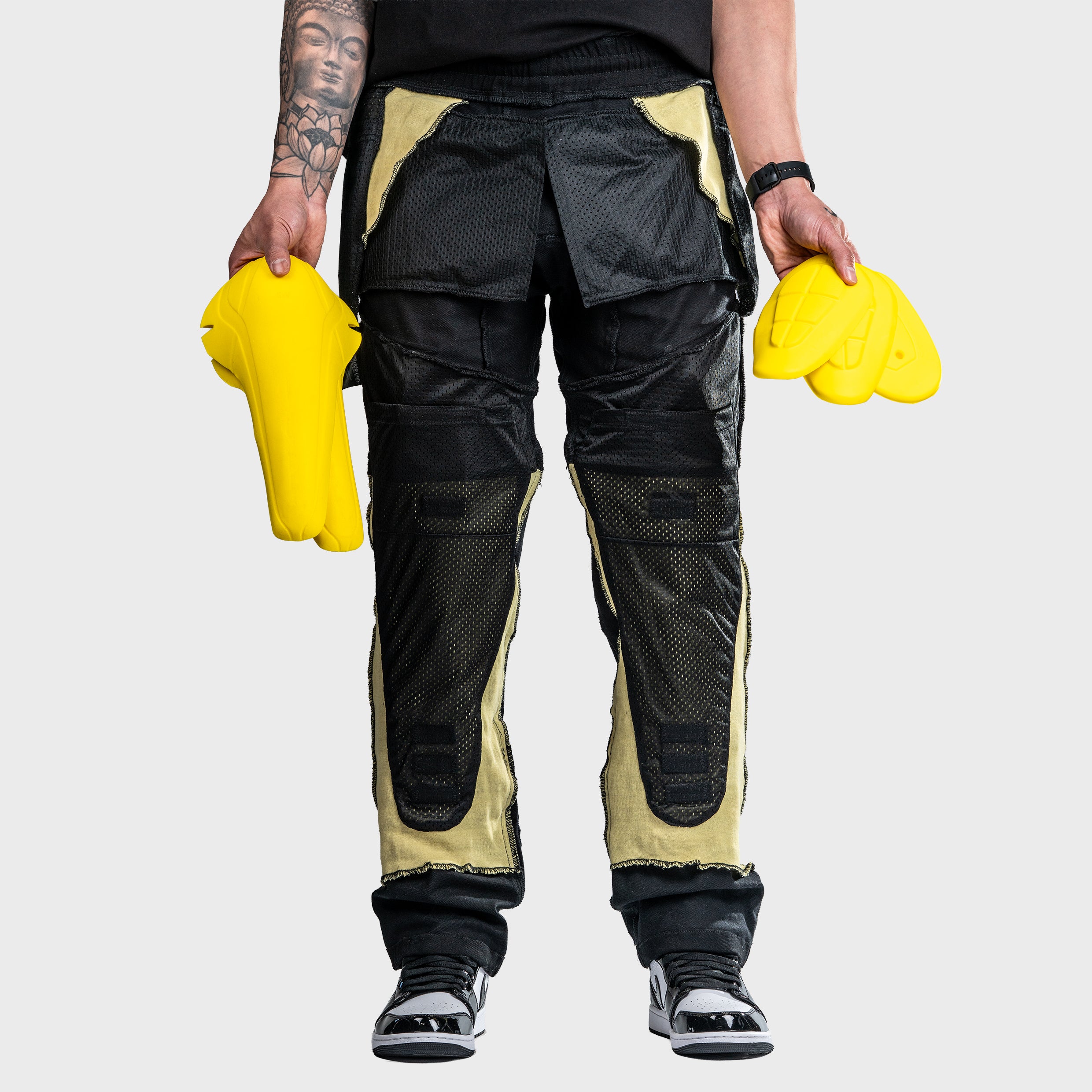 Unit 16™ Armoured Denim Cargo Motorcycle Pants {Black}