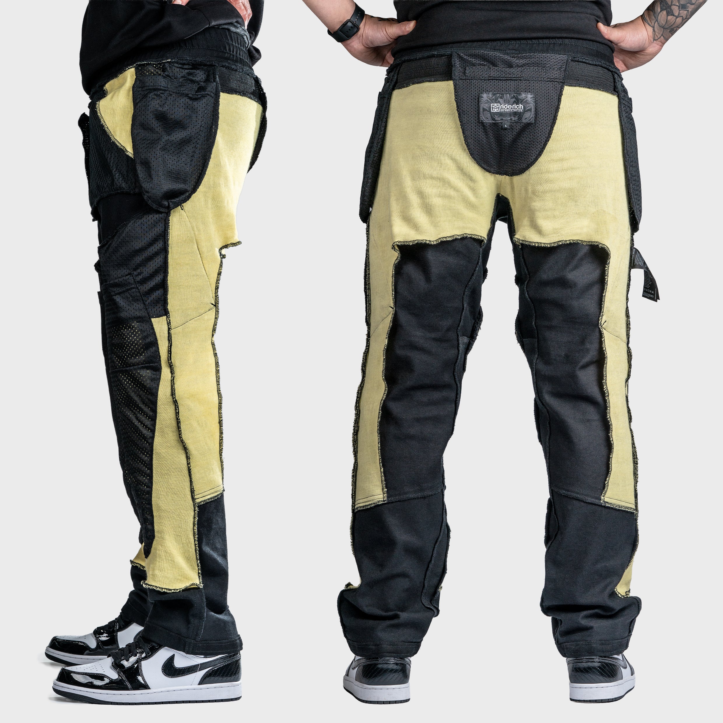Unit 16™ Armoured Denim Cargo Motorcycle Pants {Black}