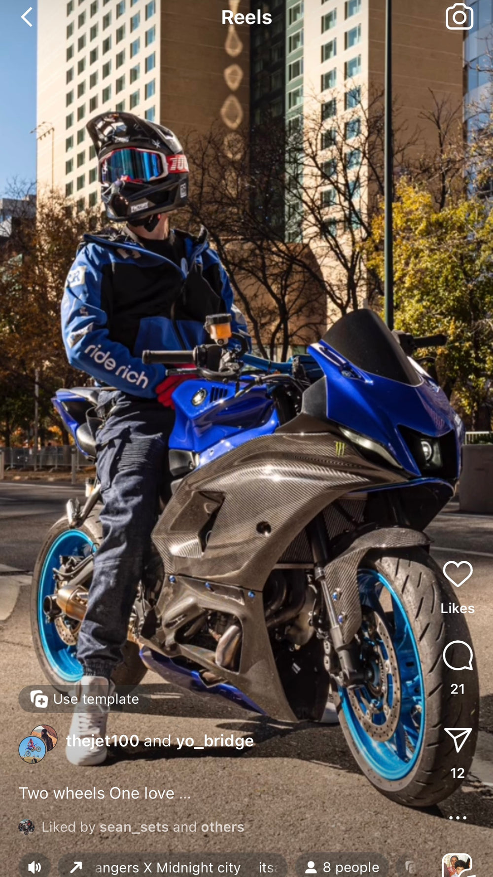 Regency™ V2.Flow™ Mesh Armoured Hooded Jacket {RR GP/Blue}