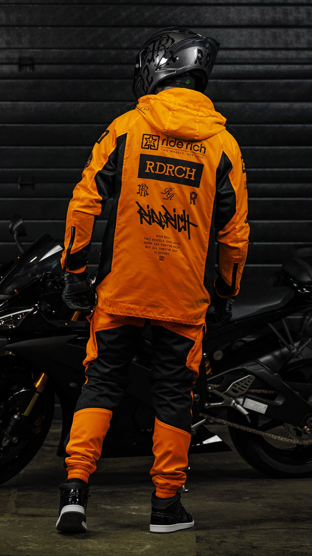 Concord™ V2.Flow™ Mesh Armoured Anorak Motorcycle Jacket {RR GP/Orange