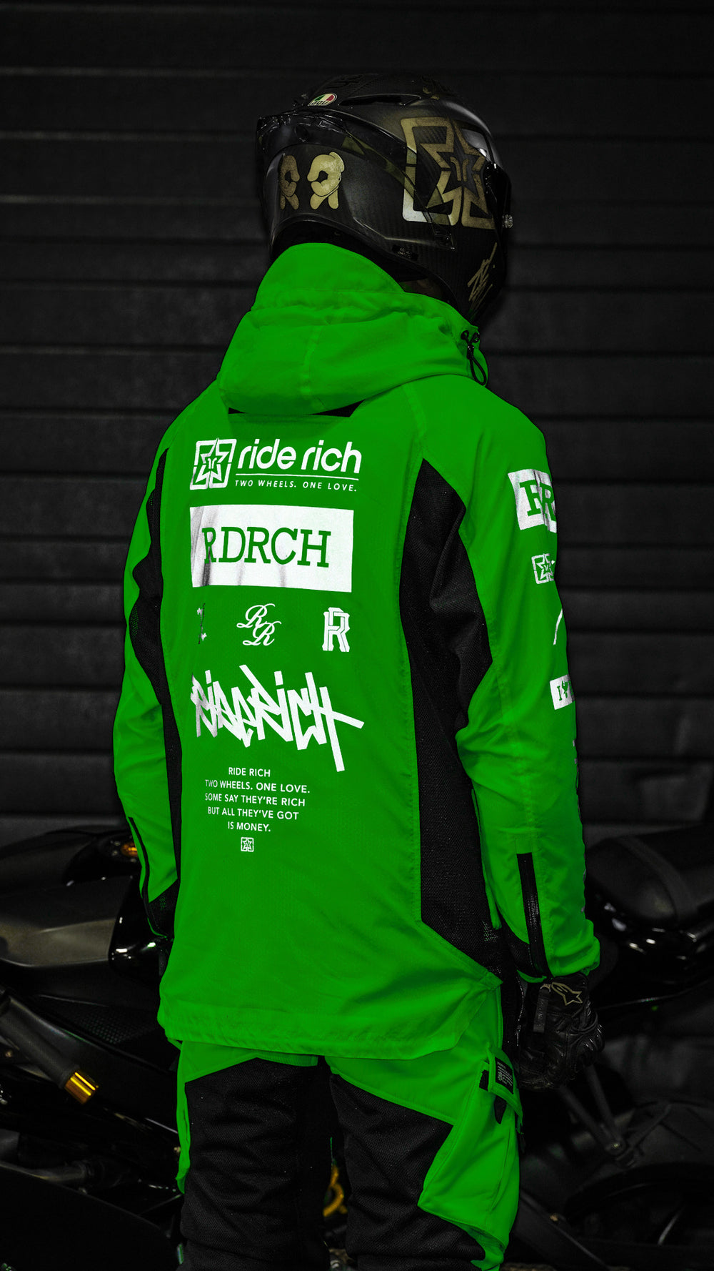 Concord™ V2.Flow™ Mesh Armoured Anorak Jacket {RR GP/Green}