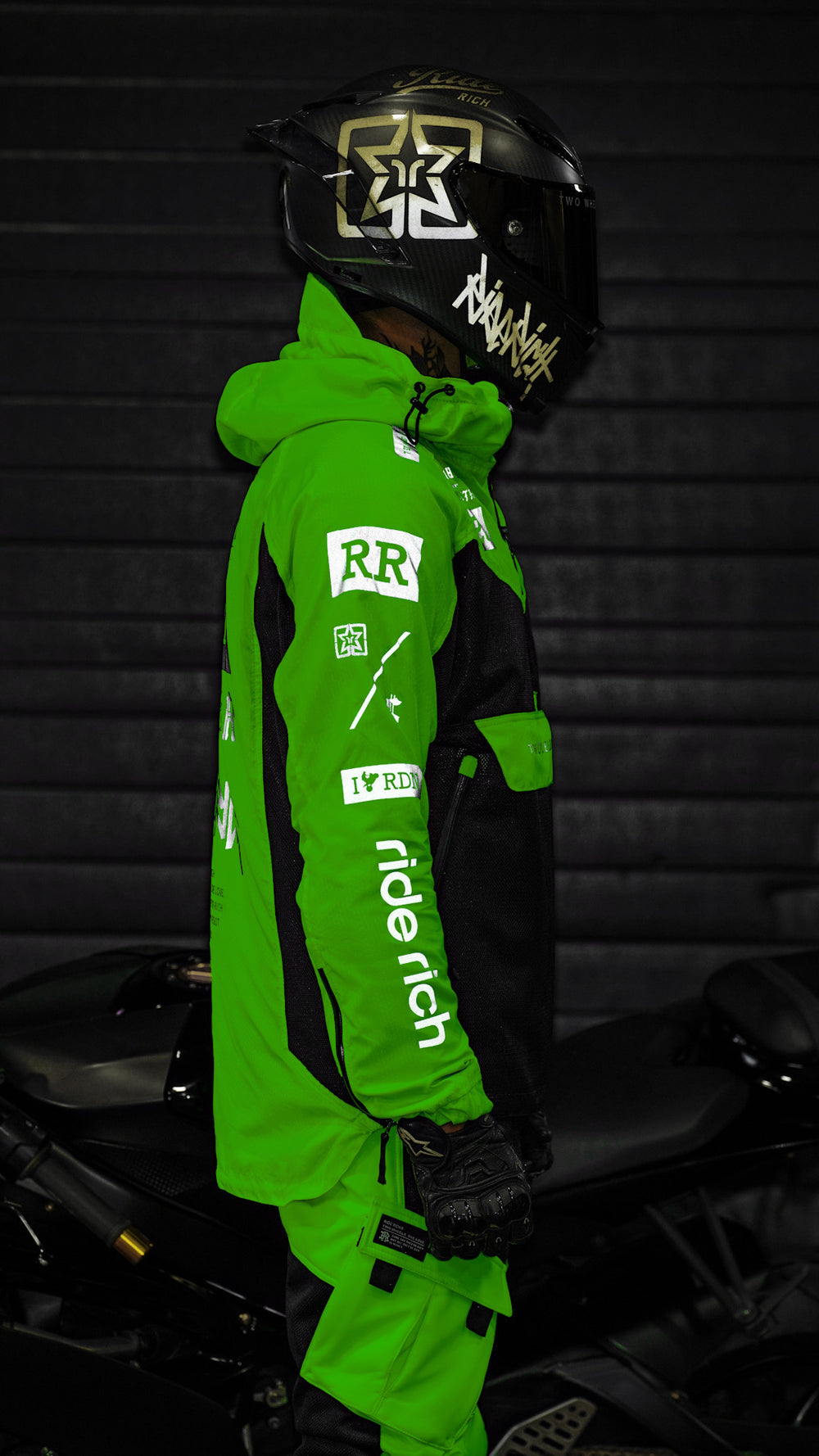 Concord™ V2.Flow™ Mesh Armoured Anorak Jacket {RR GP/Green}