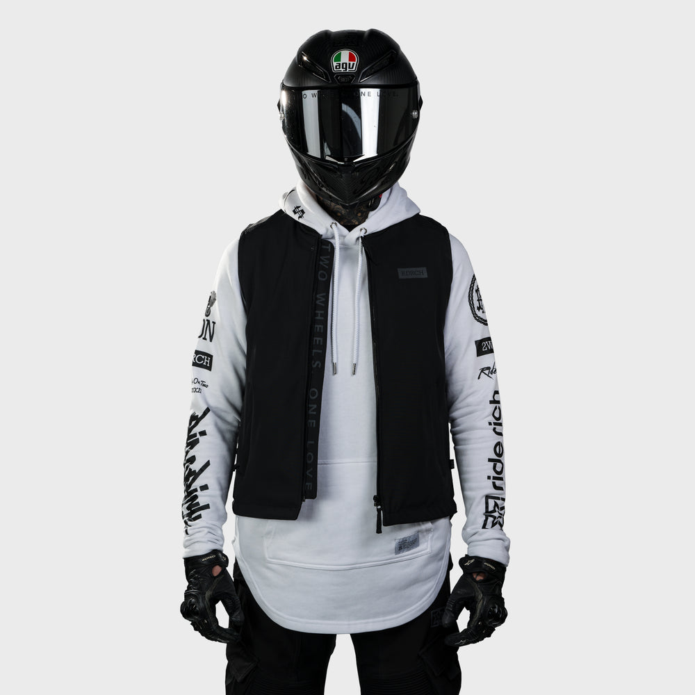 Scarboro™ Armoured Softshell Vest {Emblem/Black}