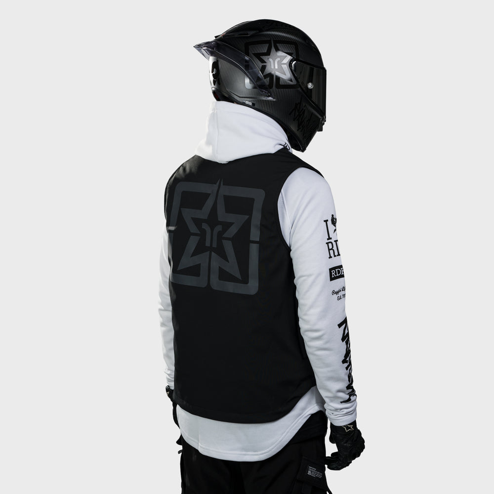 Scarboro™ Armoured Softshell Vest {Emblem/Black}
