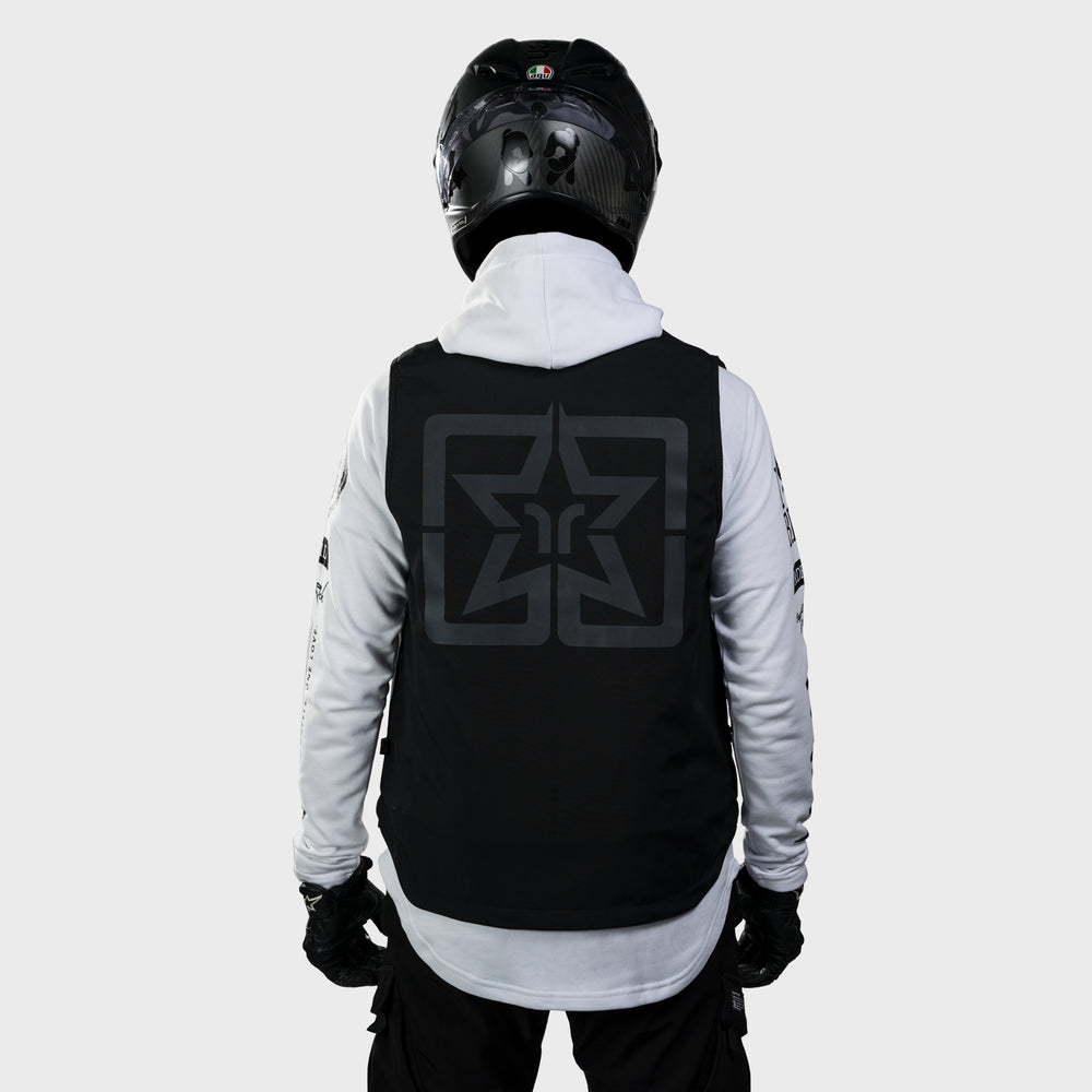 Scarboro™ Armoured Softshell Vest {Emblem/Black}