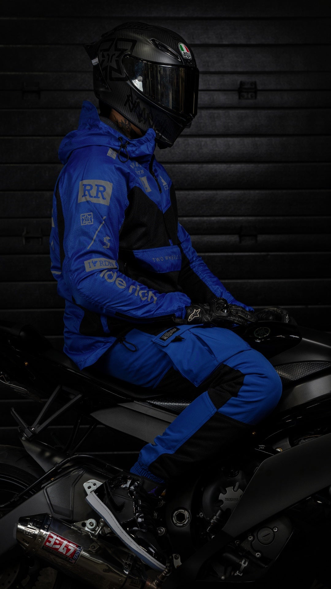 Concord™ V2.Flow™ Mesh Armoured Anorak Jacket {RR GP/Blue}