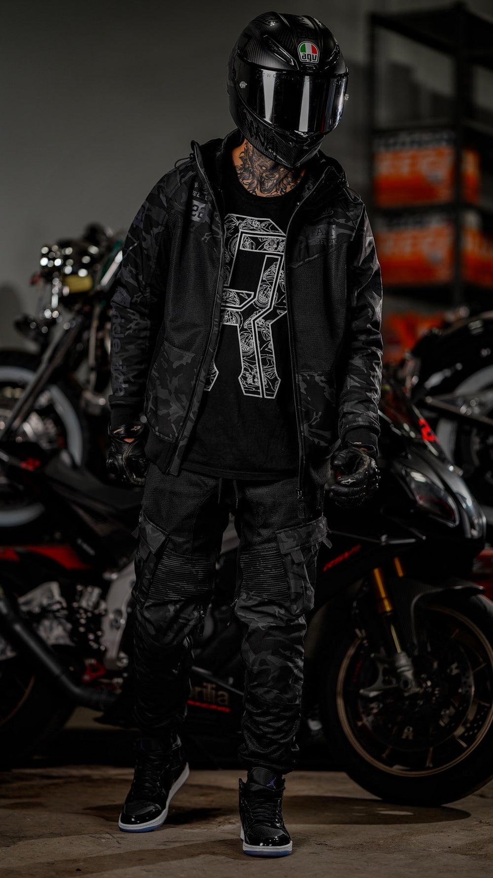 Unit 16™ V2.Flow™ Mesh Armoured Cargo Joggers {Black Camo}