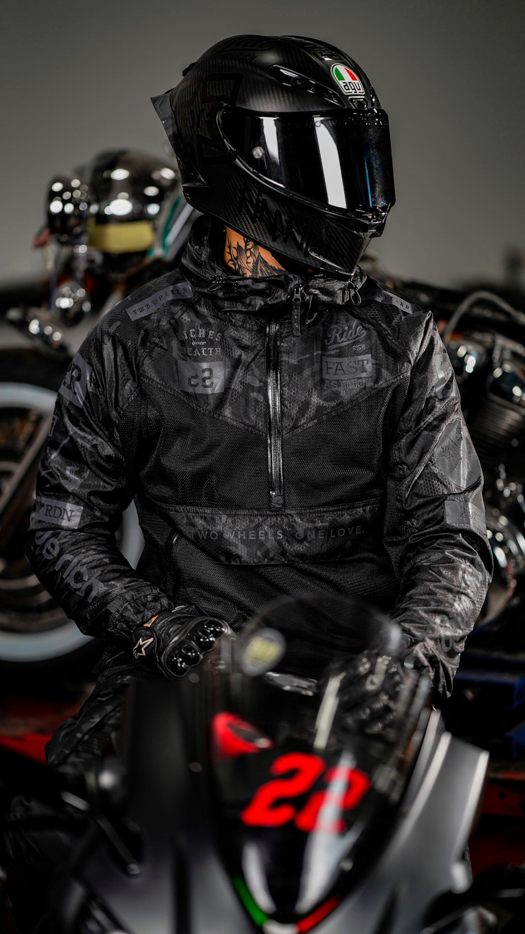 Concord™ V2.Flow™ Mesh Armoured Anorak Jacket {RR GP/Black Camo