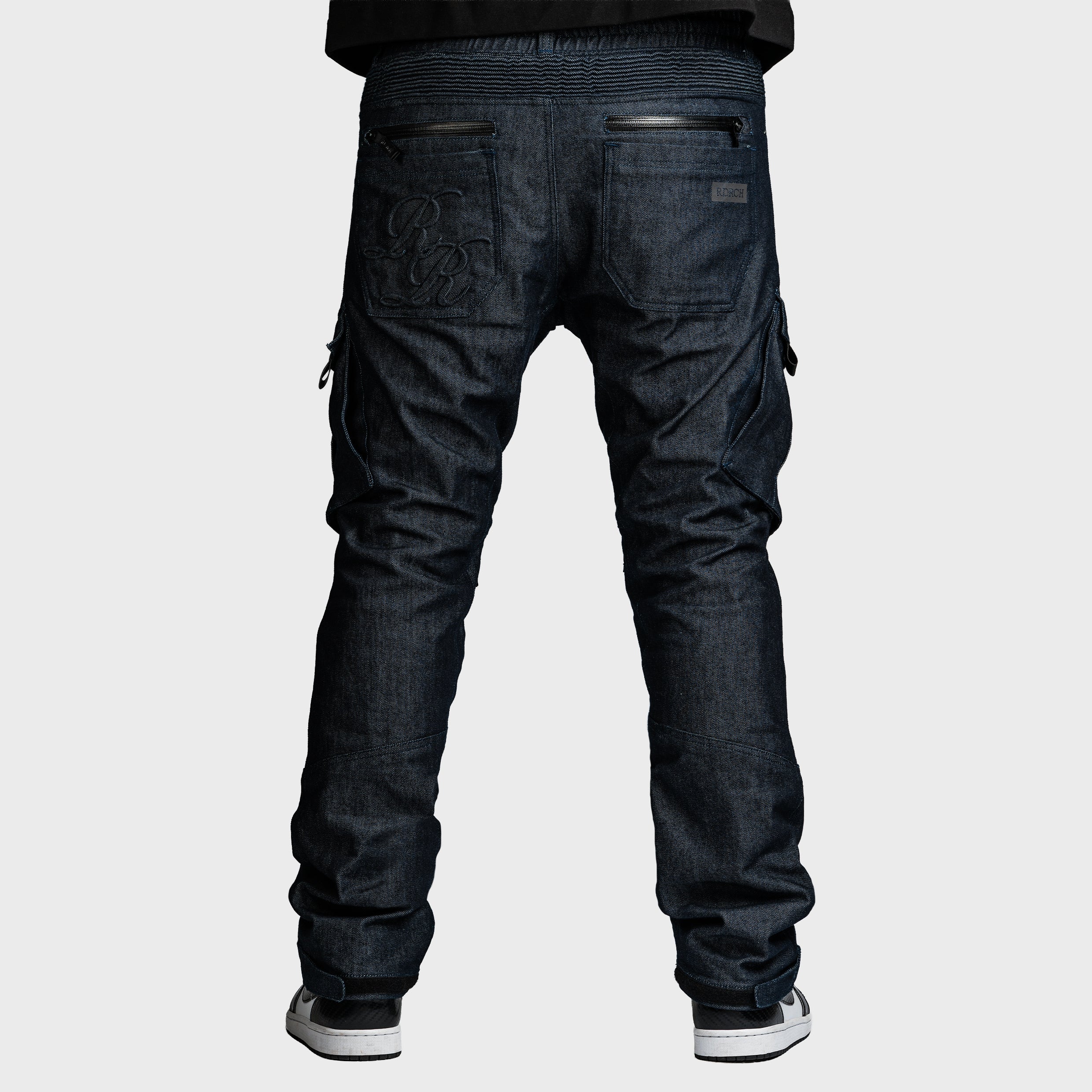 Unit 16™ Armoured Denim Cargo Motorcycle Pants {Raw Indigo)