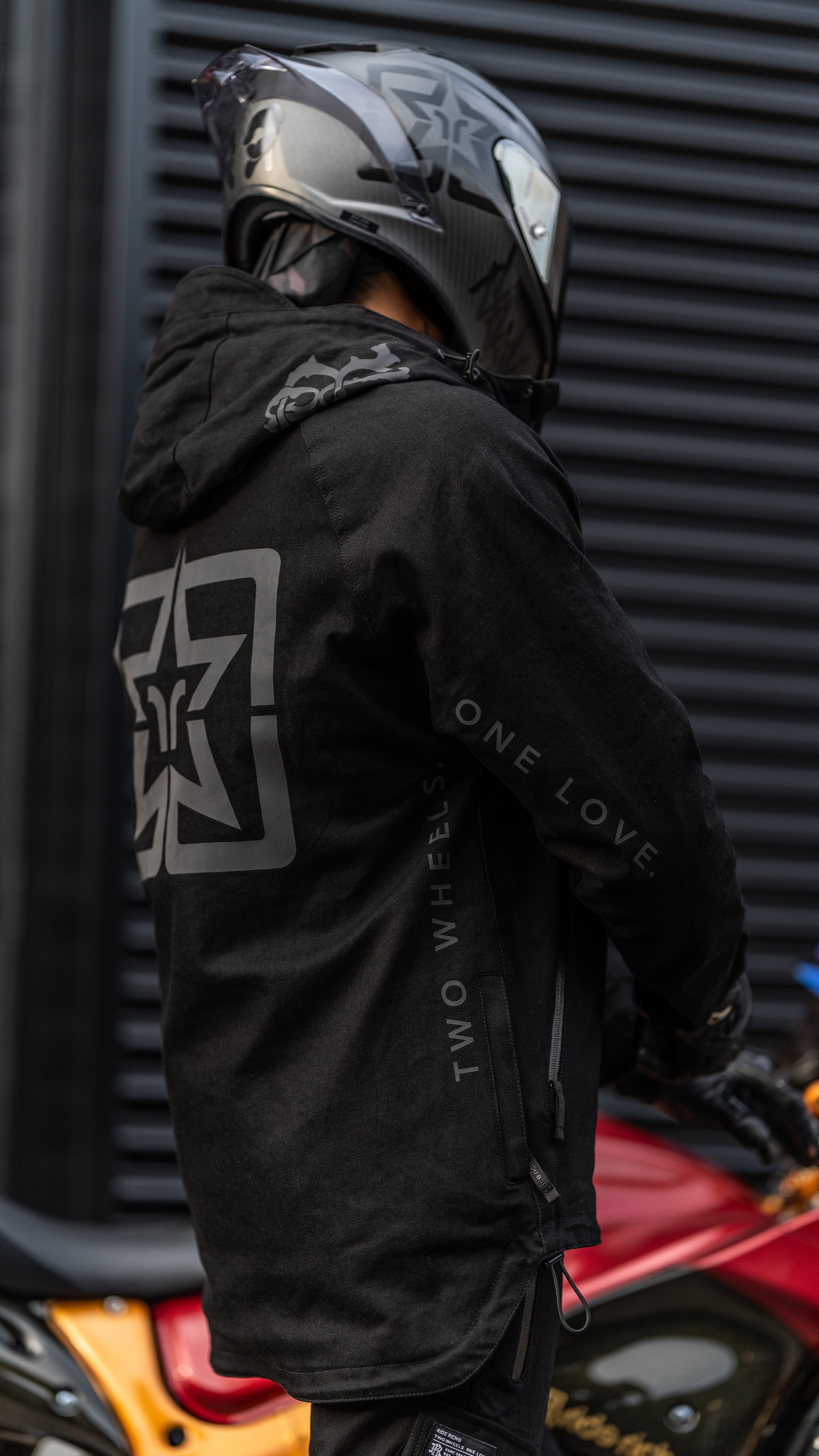 Concord™ Armoured Denim Anorak Jacket {The Message V2/Black}