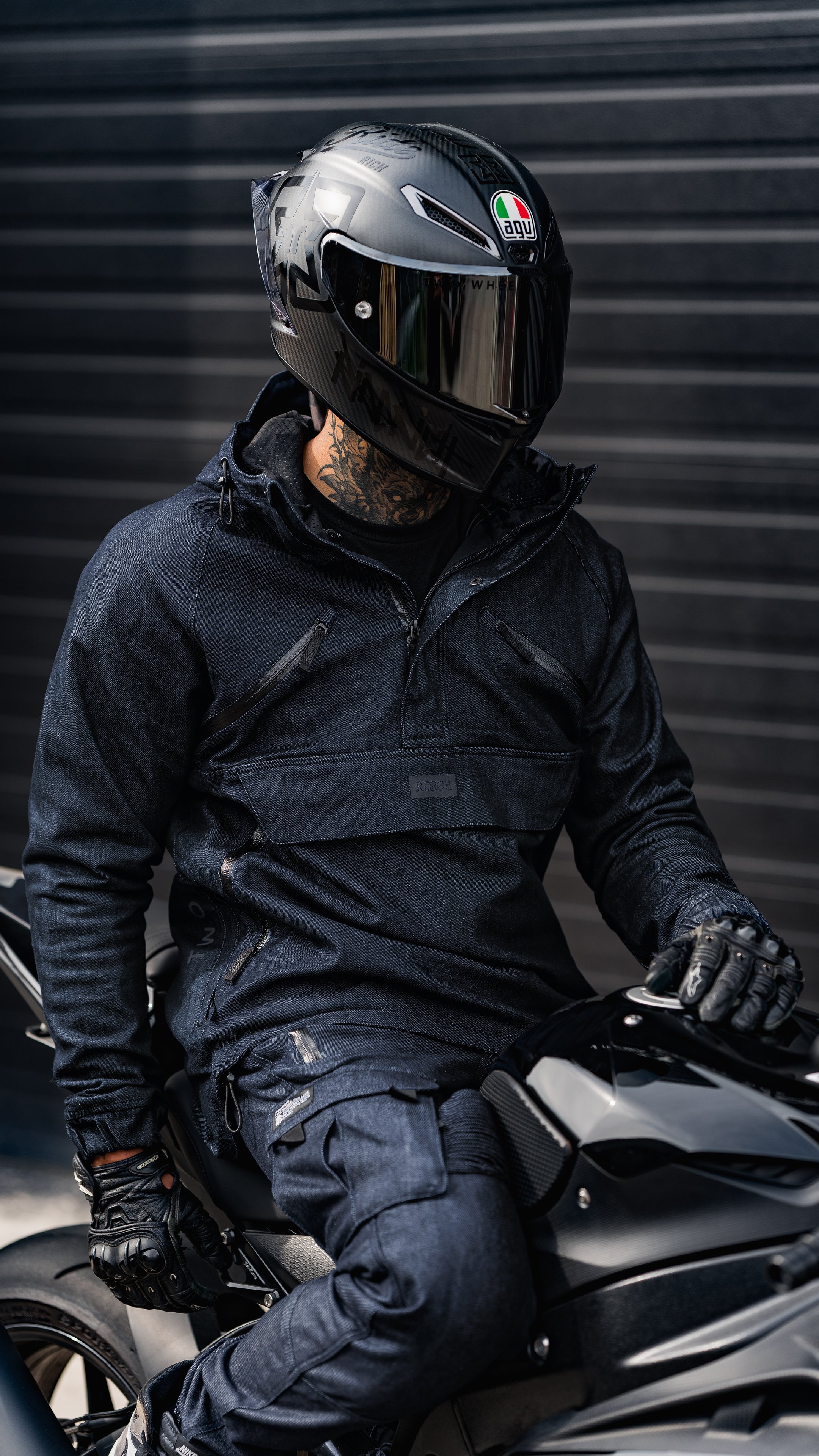 Concord™ Armoured Denim Anorak Jacket {The Message V2/Raw Indigo}