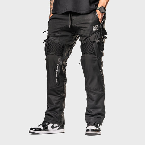 Unit 16™ V2.Flow™ Mesh Armoured Cargo Motorcycle Pants {Black}