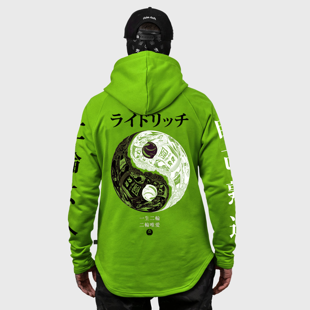 Master of Self Scoop Pullover Hoodie {Lime Green}