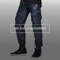 [Pre-Sale // Backorder] Unit 16™ Armoured Denim Cargo Motorcycle Joggers {Raw Indigo}